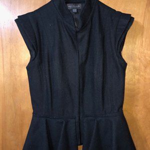 Rosemunde Copenhagen Black Felt Cap Sleeve Vest XS